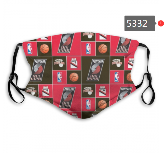 2020 NBA Portland Trail Blazers #1 Dust mask with filter->nba dust mask->Sports Accessory